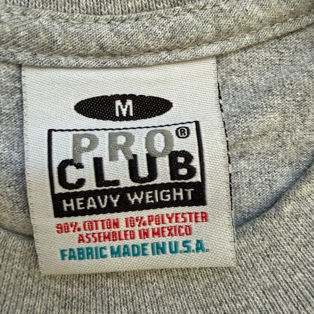 Pro Club Men's Heavyweight Cotton Short Sleeve Crew Neck T-Shirt - Picture 4 of 4